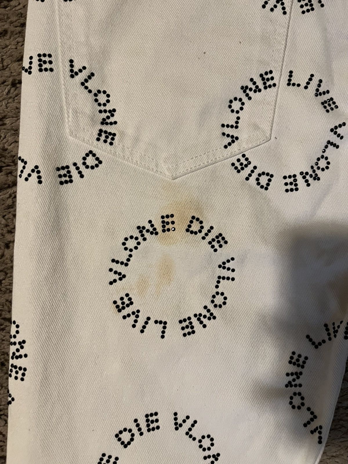 Vlone SAMPLE VLONE RHINESTONE DENIM JACKET/PANTS BUNDLE Size US M / EU 48-50 / 2 - 12 Thumbnail