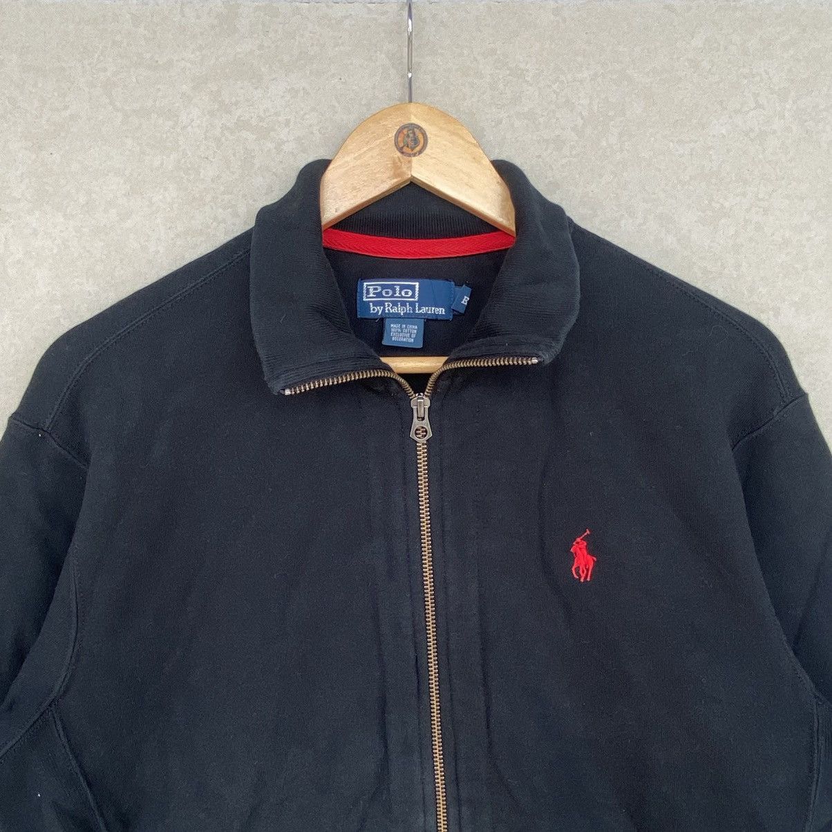 Other Vintage Polo By Ralph Lauren Small Embroidere Full Zip Black Size US L / EU 52-54 / 3 - 4 Thumbnail