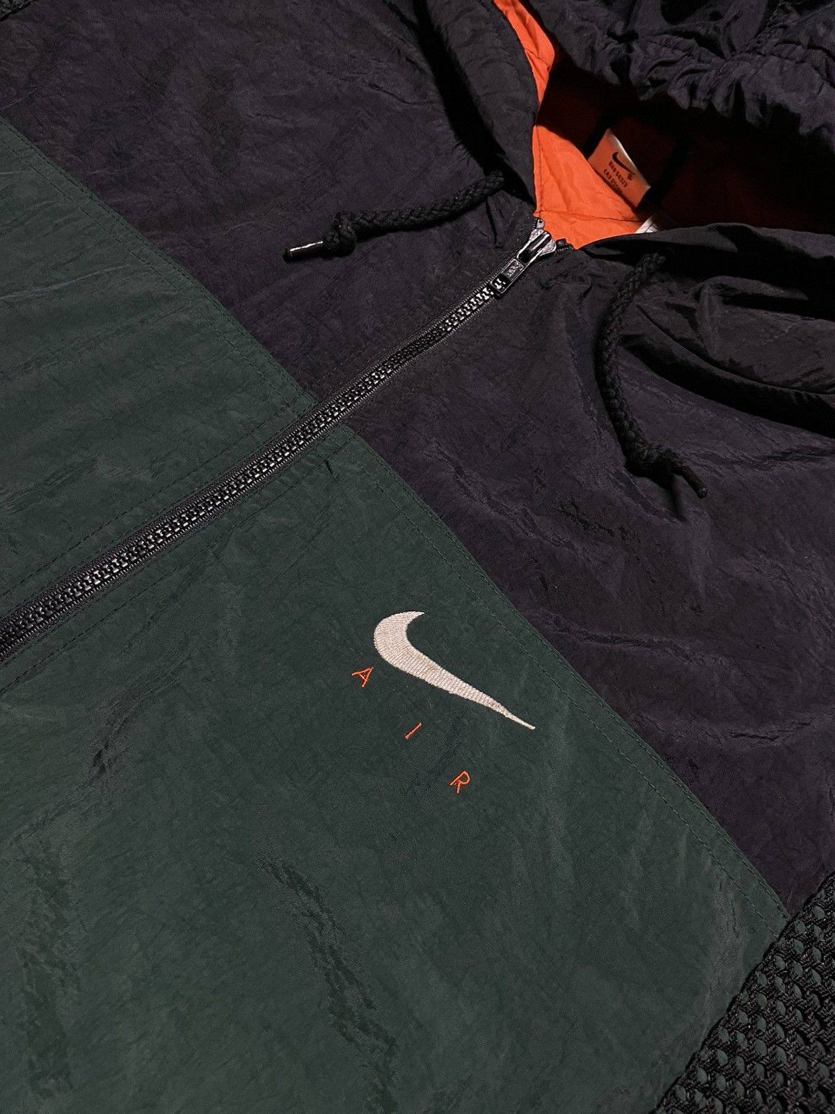 Nike × Vintage Nike Air 90s Hooded Lightweight Winter Swoosh puffer Jacket Size US XL / EU 56 / 4 - 10 Thumbnail
