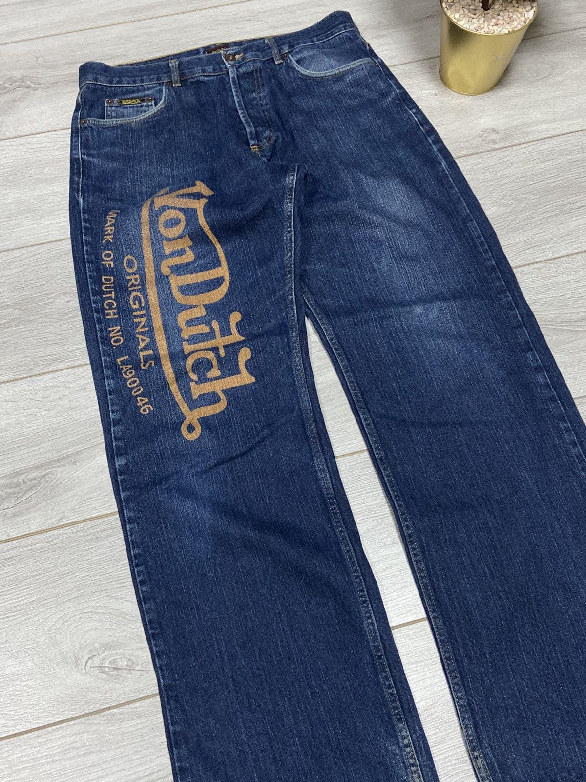 Von Dutch Von Dutch vintage jeans big logo made in USA Size US 34 / EU 50 - 2 Thumbnail