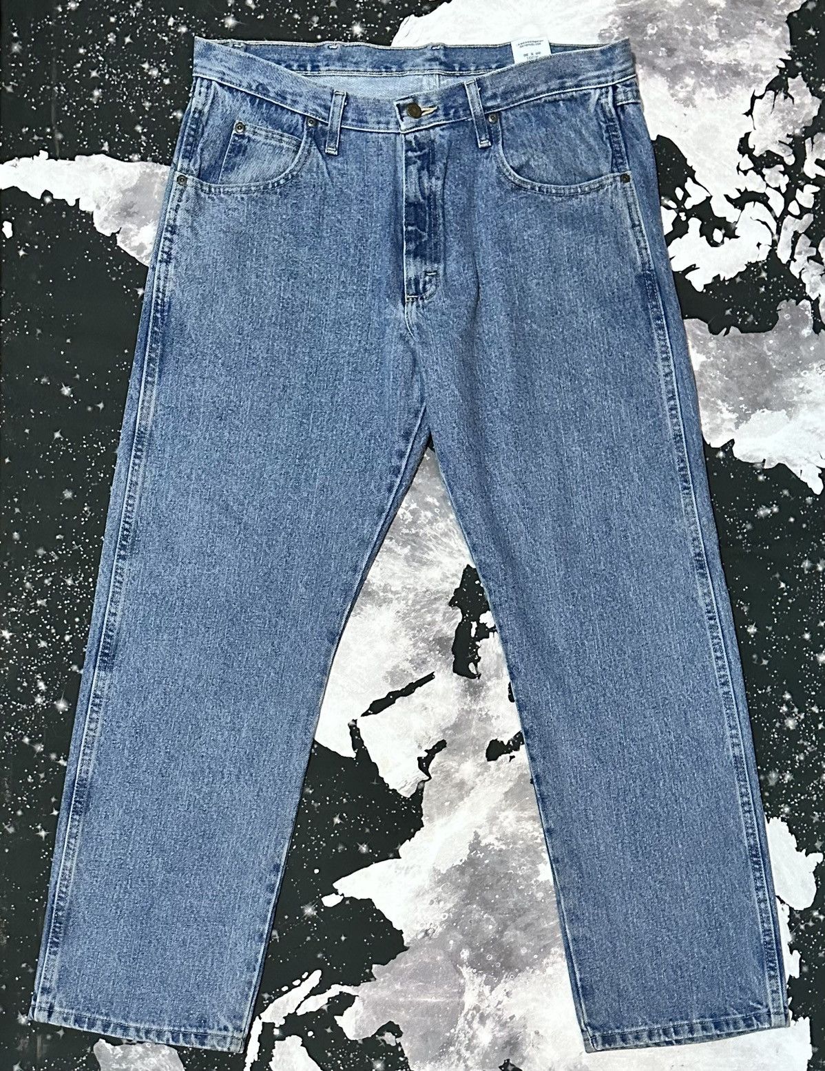 Wrangler Wrangler Rugged Wear Blue Denim Jeans Size US 36 / EU 52 - 2 Thumbnail