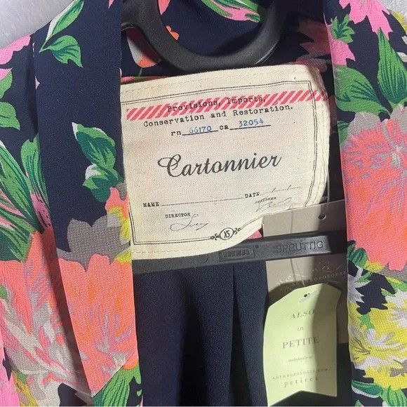 Anthropologie Anthropologie Cartonnier Floral Blazer Size XS / US 0-2 / IT 36-38 - 8 Thumbnail