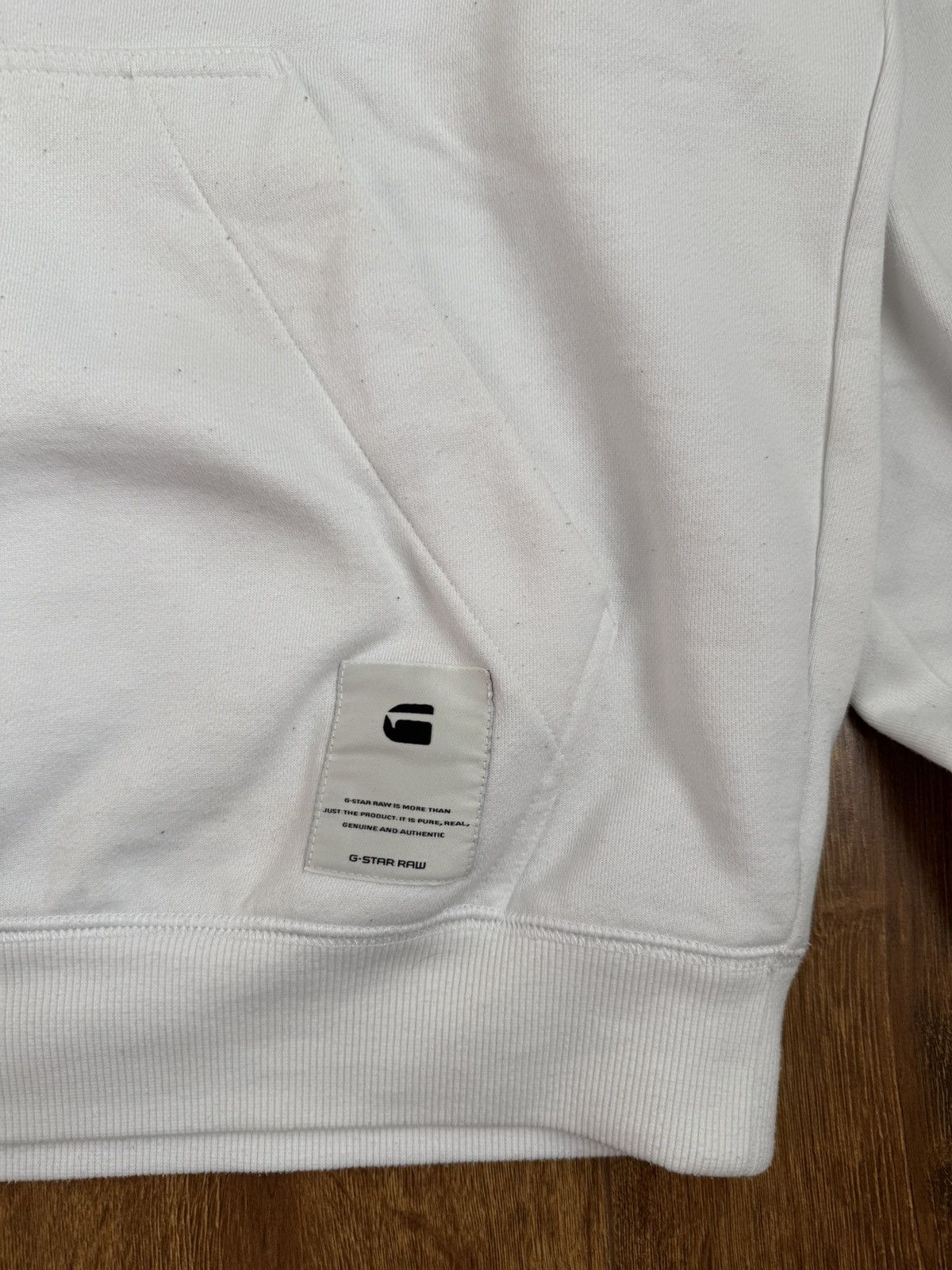 G-Star G star raw white big logo cotton relaxed fit hoodie Size US L / EU 52-54 / 3 - 4 Thumbnail