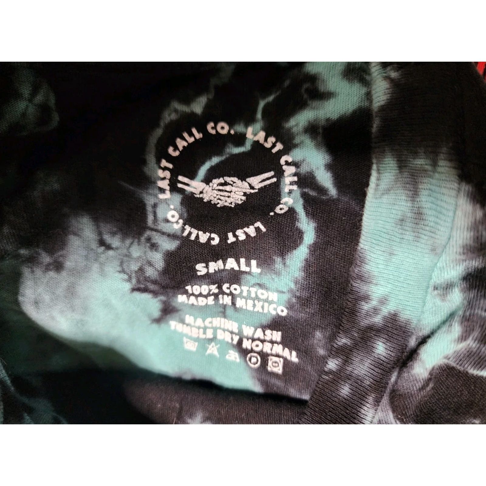 Doublet Last Call Co Women's Short Sleeve Tie Dye Double-Sided Skull T-Shirt Size S Blue Halloween Size S / US 4 / IT 40 - 4 Thumbnail
