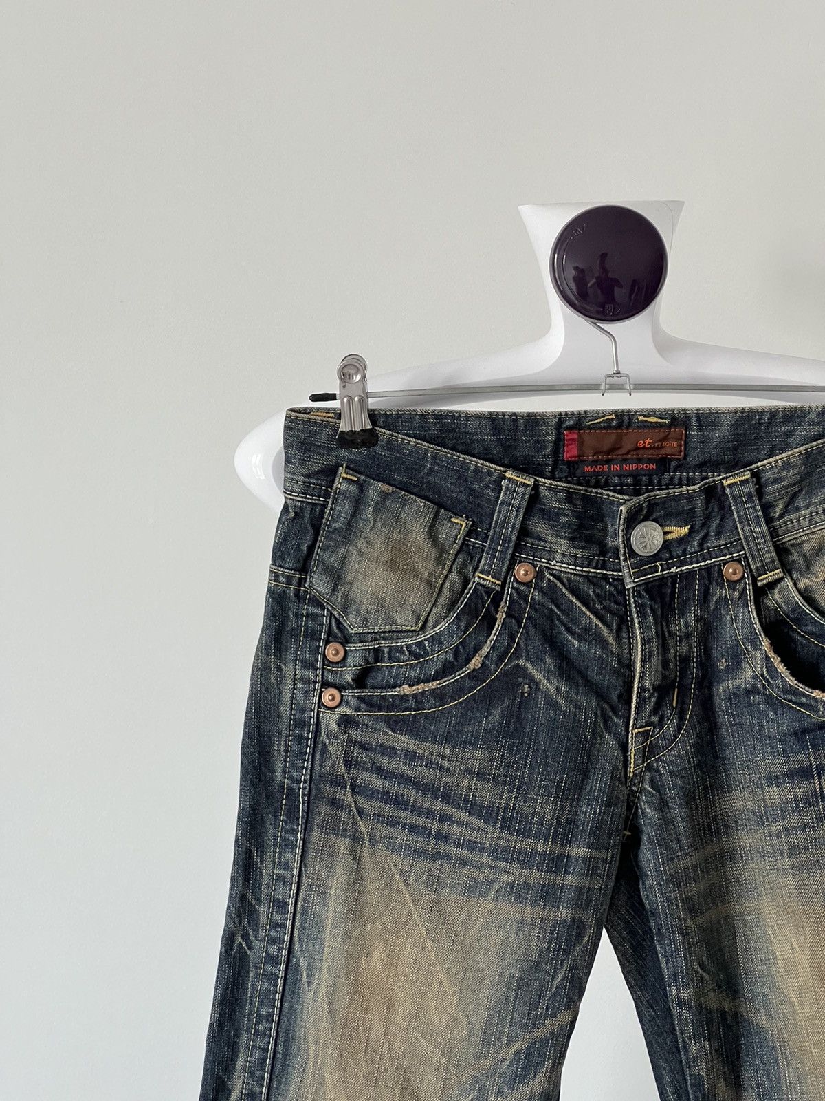 Japanese Brand P627 ET/ET BOITE FLARED DENIM MADE IN JAPAN Size US 30 / EU 46 - 5 Thumbnail
