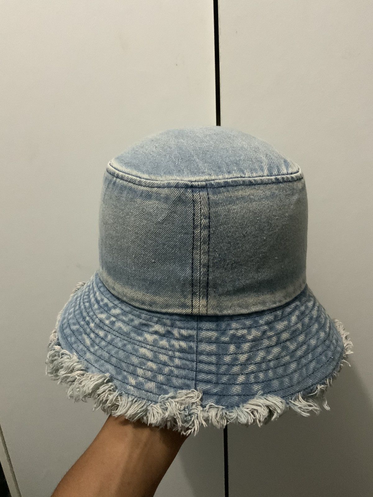 Hat Club Distressed Denime Acid Wash Bucket Hat Size ONE SIZE - 5 Thumbnail