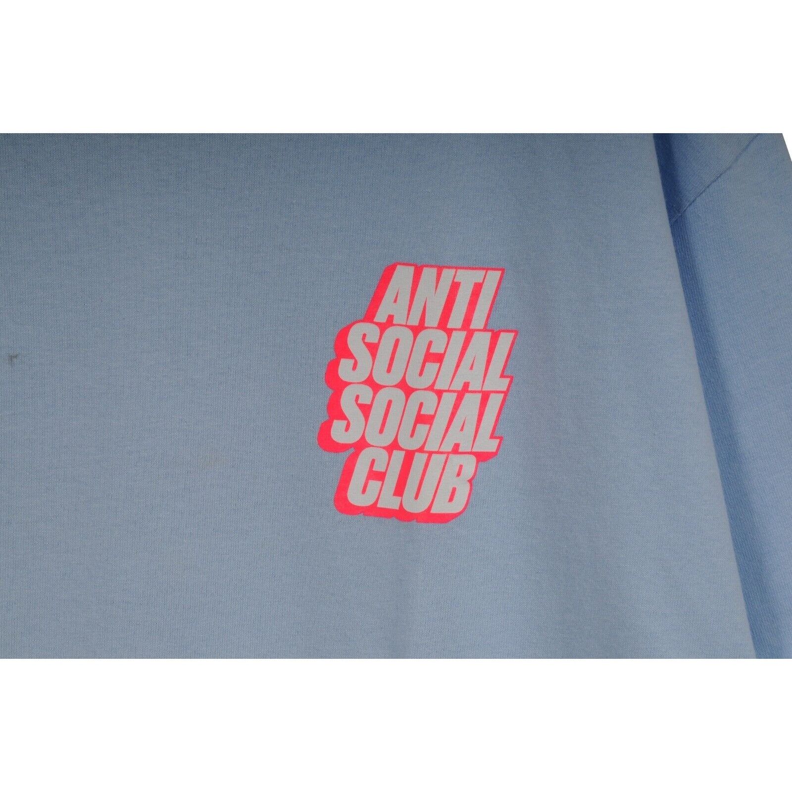 Anti Social Social Club Classic Logo T Shirt Blue Pink Size US L / EU 52-54 / 3 - 3 Thumbnail