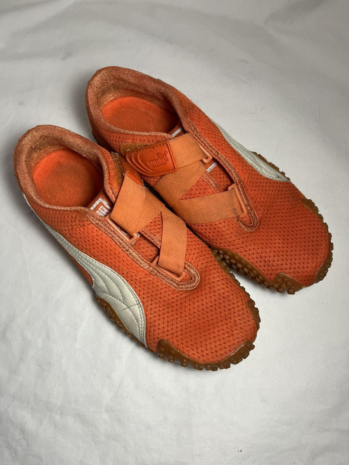Puma × Vintage 🔥 Vintage Puma mostro y2k sneakers mesh/ylw Size US 6 / EU 39 - 3 Thumbnail