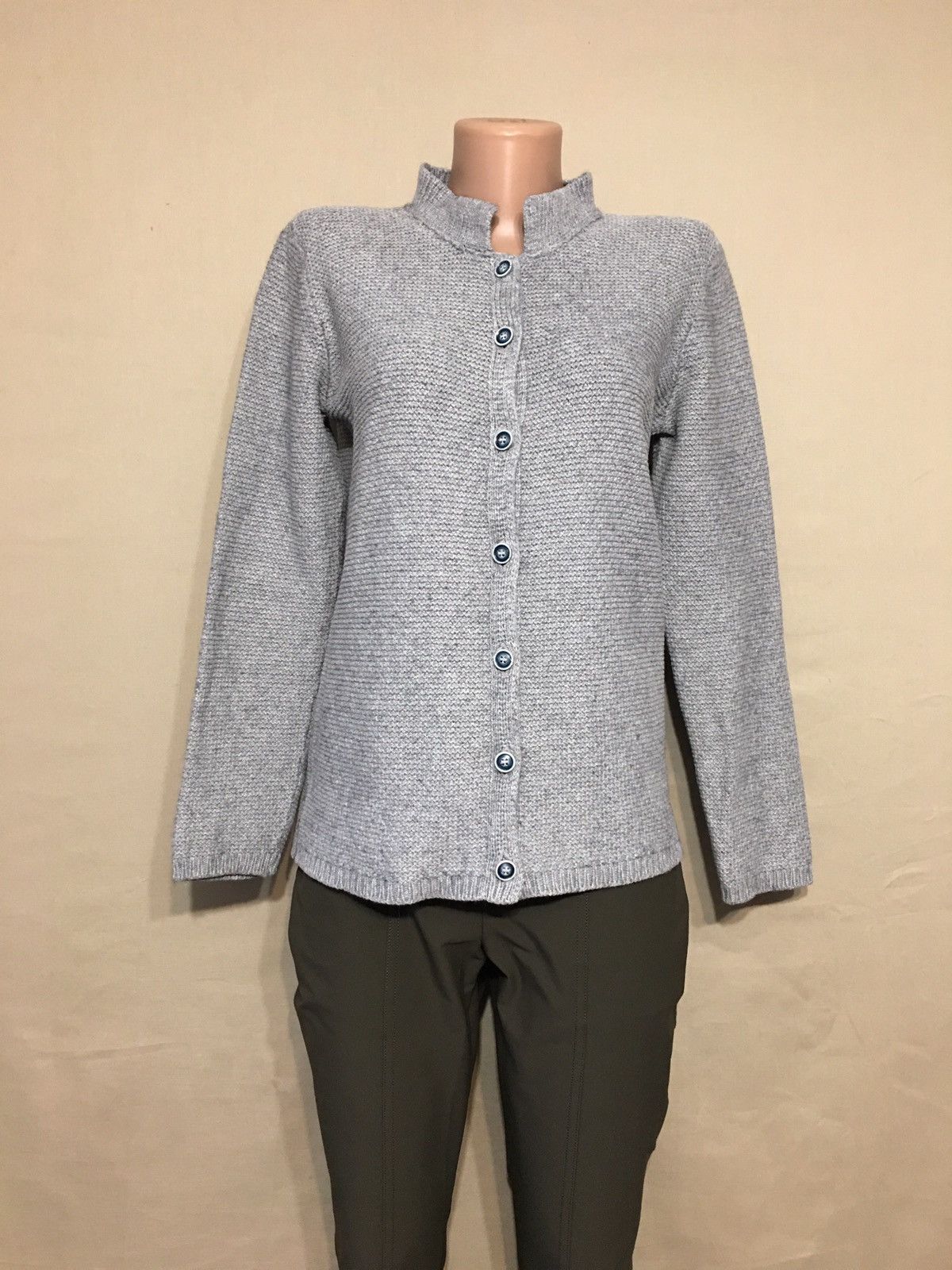 Inis Meain INIS MEAIN Grey Cotton Silk Knit Cardigan Sweater XL Size XL / US 12-14 / IT 48-50 - 5 Thumbnail