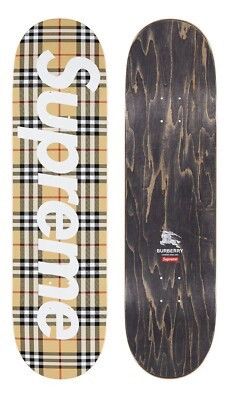 Burberry × Supreme Supreme x Burberry Skateboard [Beige] Size ONE SIZE - 1 Thumbnail