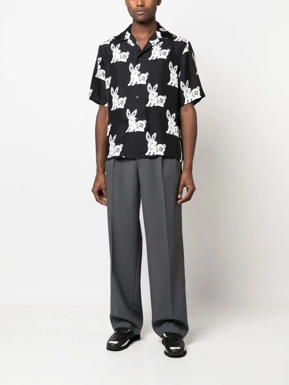 Amiri o1y0525 Patterned Shirt in White/Black Size US L / EU 52-54 / 3 - 5 Thumbnail