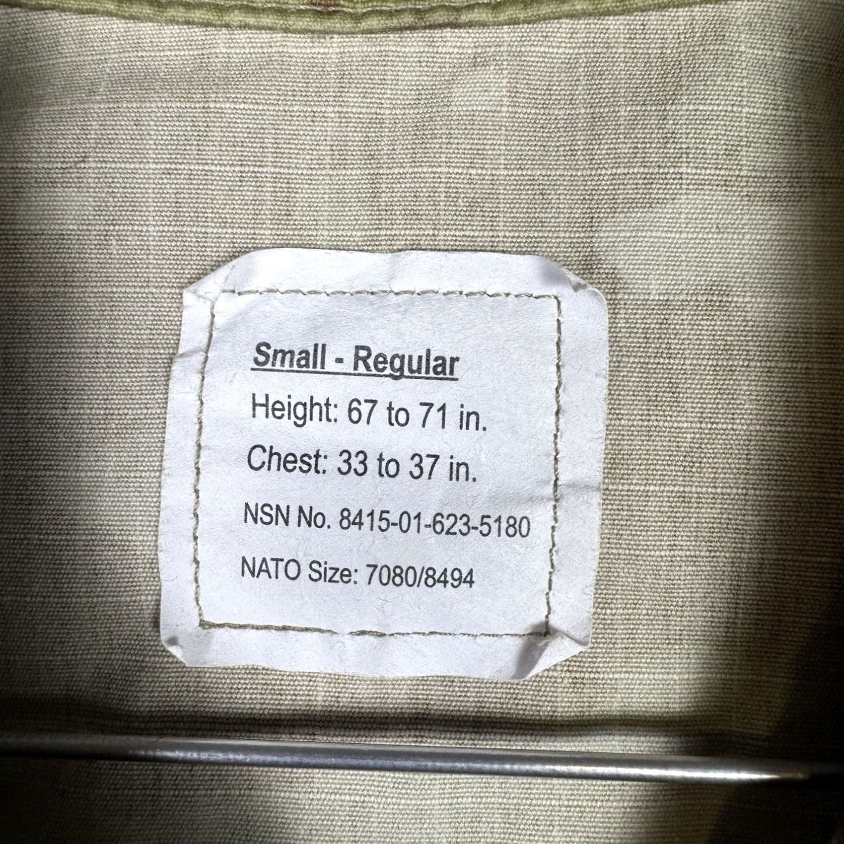 Vintage US Army Jacket S Coat Combat Uniform Reg Short Trouser Perimeter Insect Guard Size US 29 - 5 Thumbnail