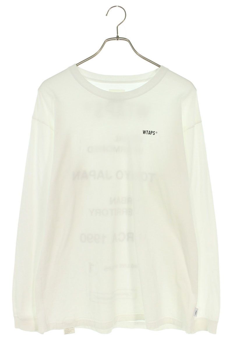 Wtaps WTAPS Logo Print Long Sleeve T-Shirt White Size M Size US M / EU 48-50 / 2 - 1 Thumbnail
