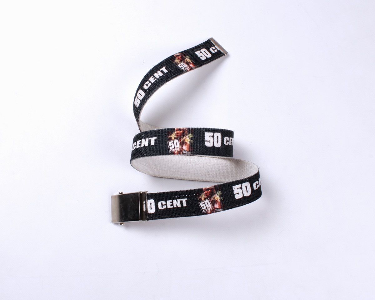 50 Cent × Vintage Vintage 50 CENT Rapper Printed Belt G-UNIT Size ONE SIZE - 2 Thumbnail