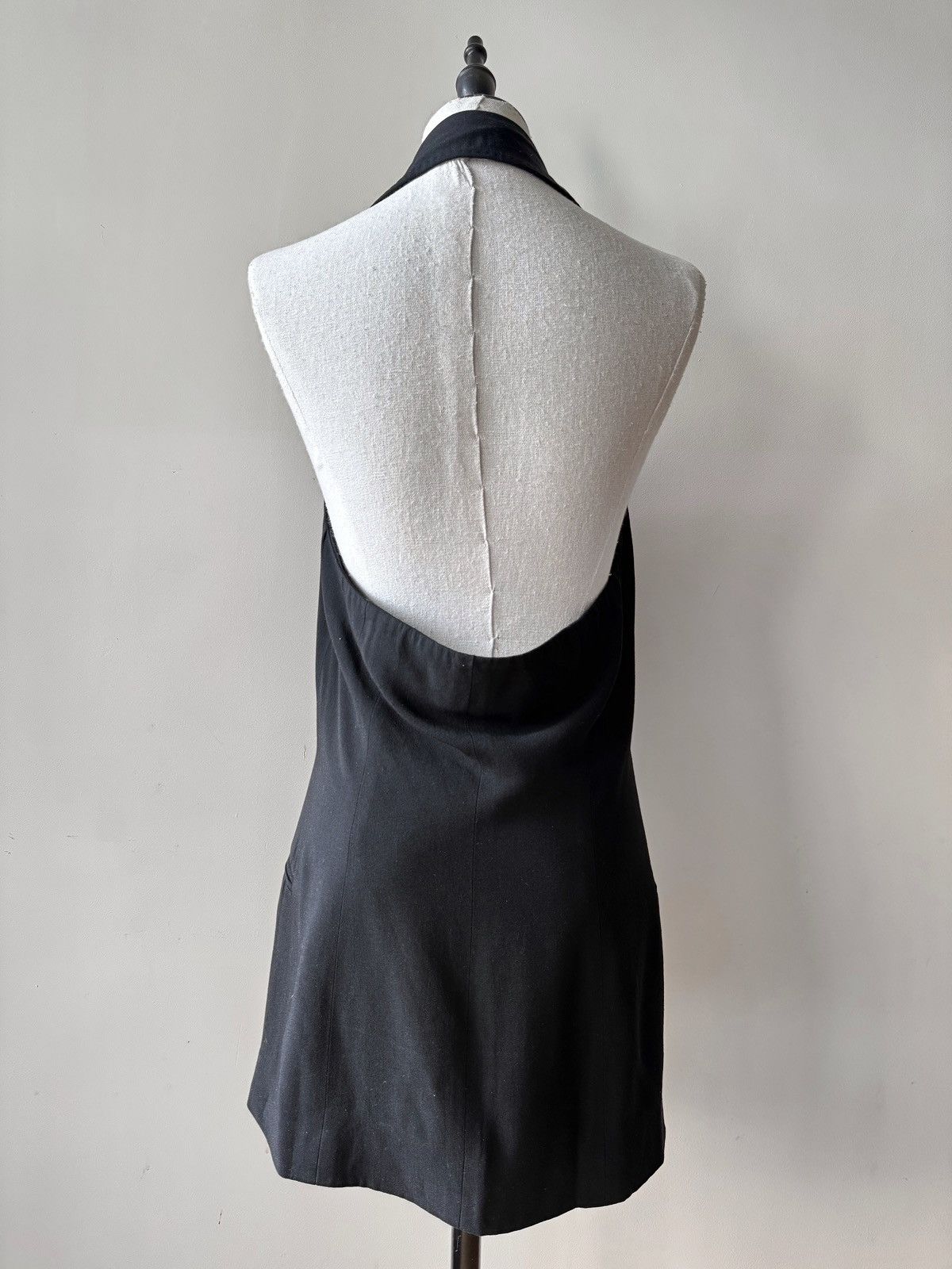 Ann Demeulemeester Ann Demeulemeester SS96 Backless Peak Lapel Vest Size 40S - 10 Thumbnail