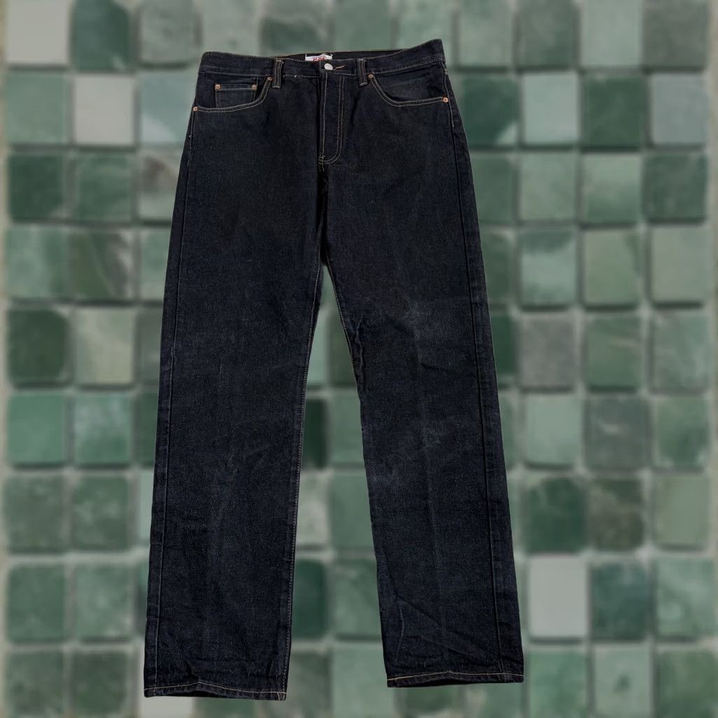 Levi's VINTAGE Levi 501 Jeans Button Fly Den im Black Denim USA Men 36x34 36x32 Regular Fit Straight 5-Pocket USA Theme Woman Size US 36 / EU 52 - 1 Thumbnail