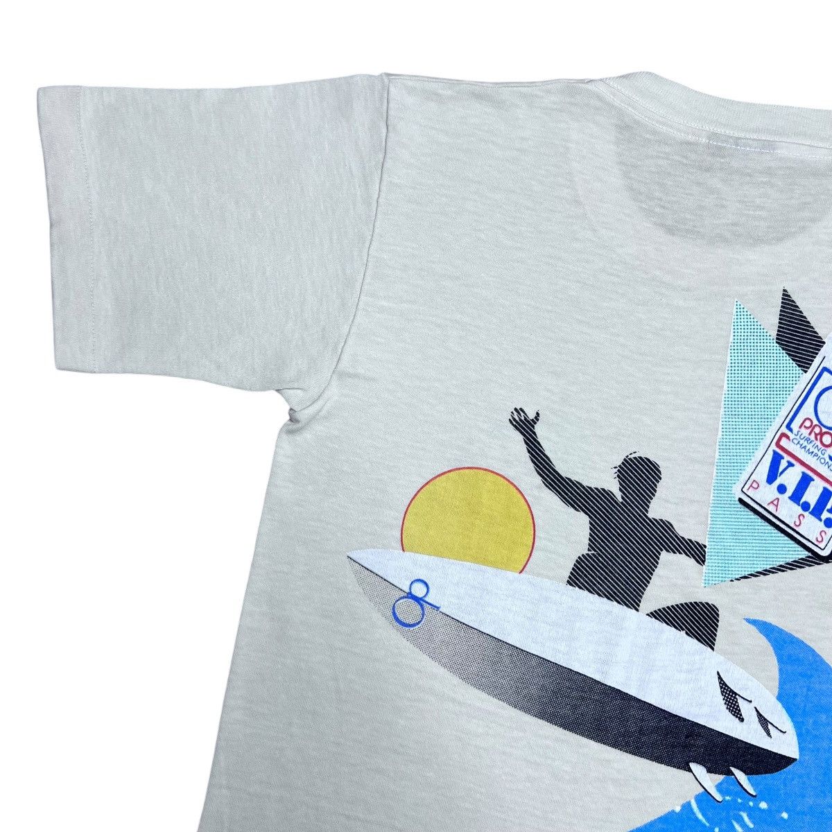 Ocean Pacific Vintage 1980s Ocean Pacific Surfing VIP Pass Graphic T-Shirt Size US XS / EU 42 / 0 - 11 Thumbnail