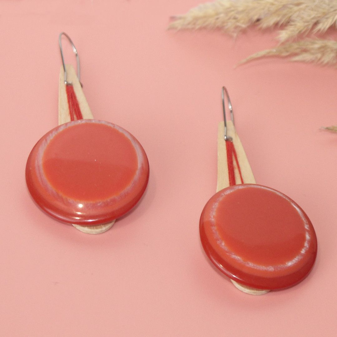 Designer Wooden Earrings | Handmade in Berlin x YUNTA Size ONE SIZE - 1 Thumbnail