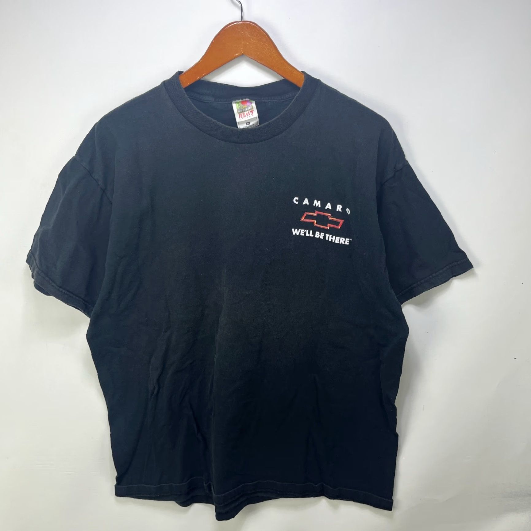Vintage VINTAGE Chevrolet Camaro Flames T Shirt XL Black Cotton Mens Short Sleeve Crew Neck Logo All Seasons 90s Size US XL / EU 56 / 4 - 5 Thumbnail