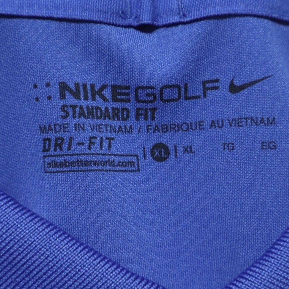 Nike Nike Disney Parks Polyester Solid Polo Shirt Blue Men's XL Size US XL / EU 56 / 4 - 5 Thumbnail