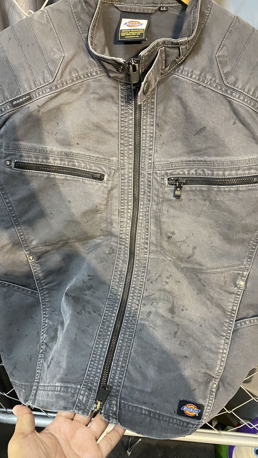 Dickies × Vintage DICKIES RACING JACKET GREY MEDIUM Size US M / EU 48-50 / 2 - 8 Thumbnail