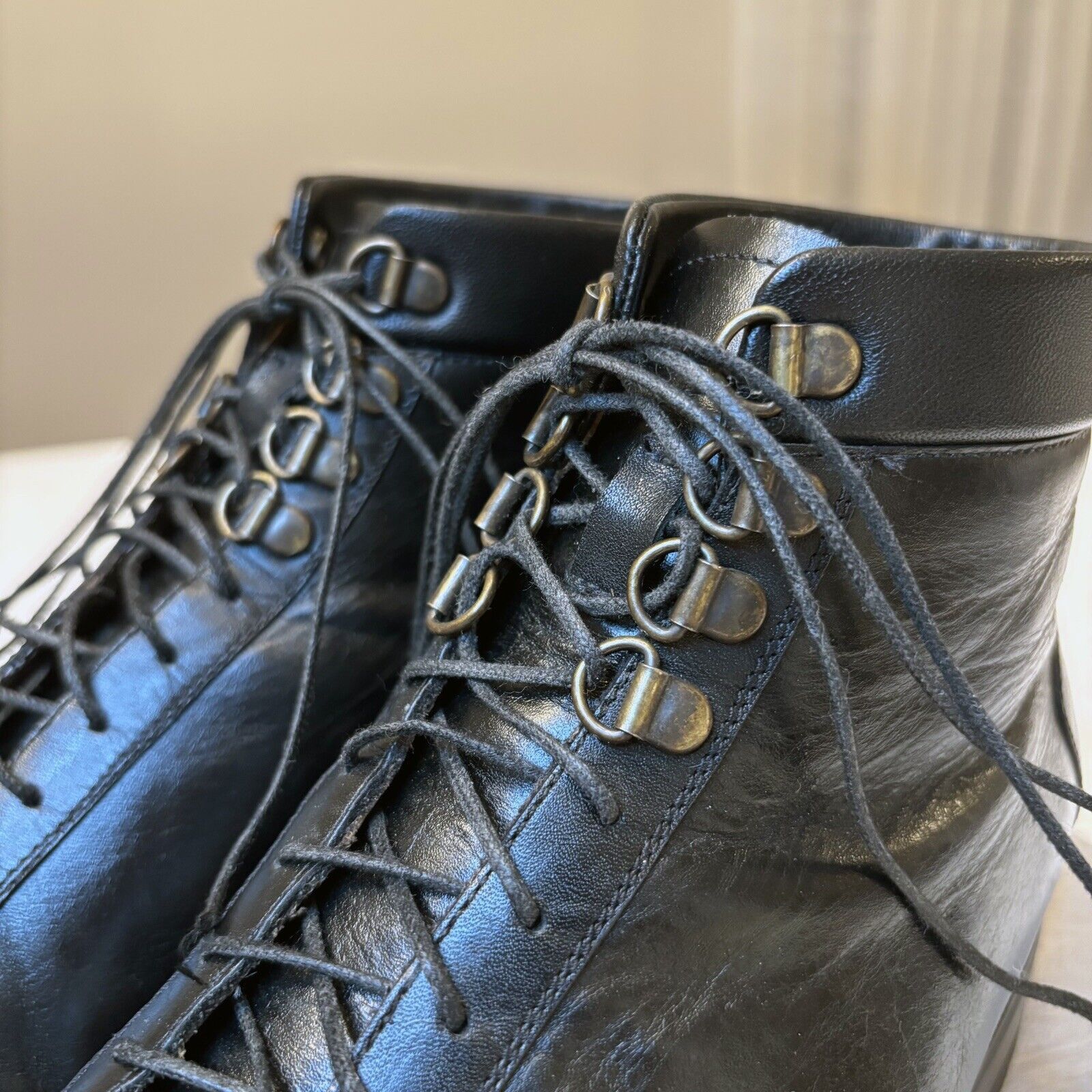 John Moore Oliver Moore Handmade Black Fine Leather Boots US Size 10 Size US 10 / EU 43 - 7 Thumbnail