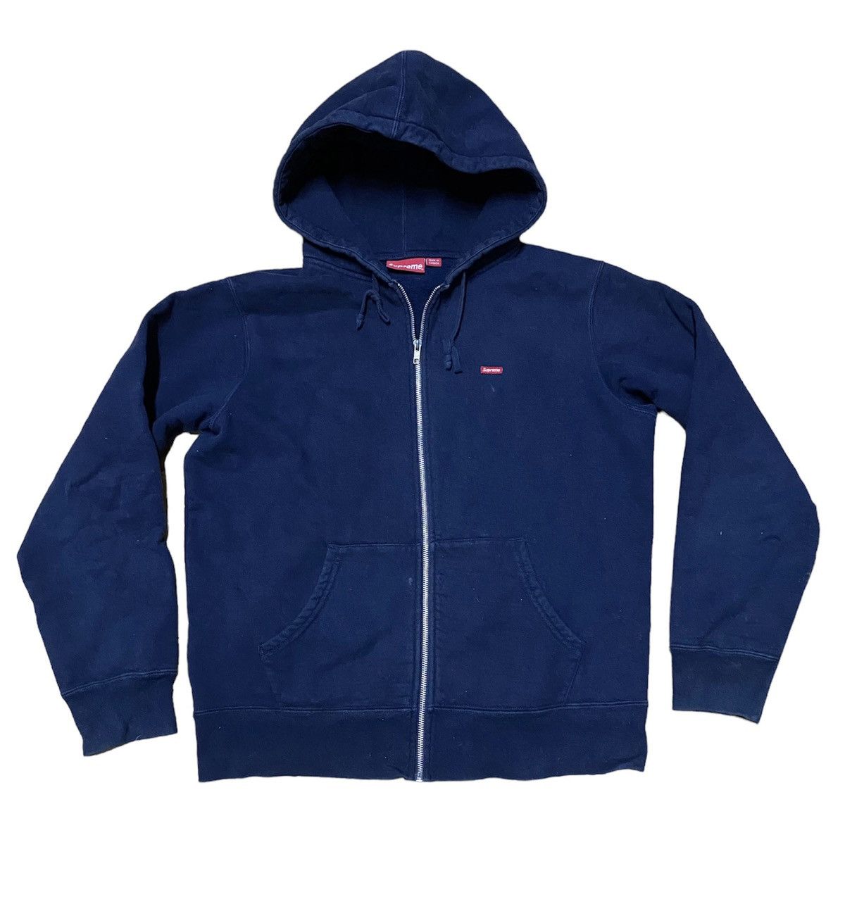 Supreme 1996 Navy Arabic Box Logo Hoodie | Grailed