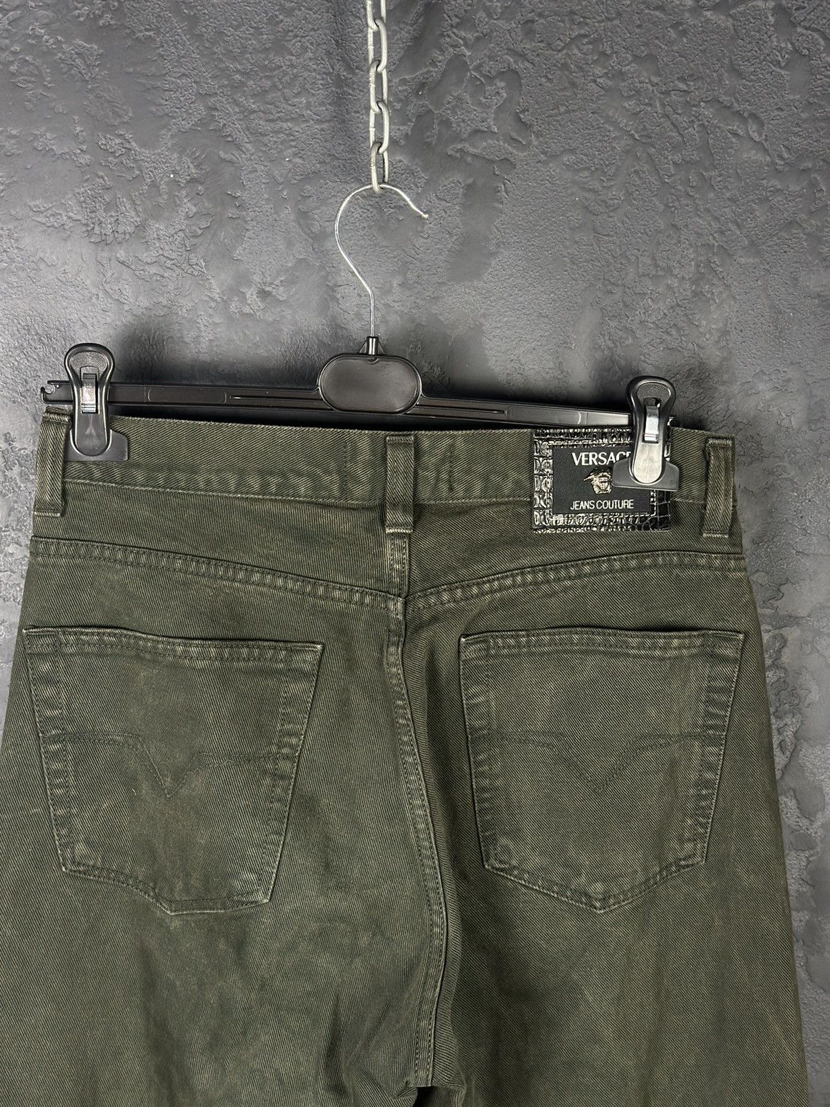 Versace × Versace Jeans Couture × Vintage Vintage 90s Versace Jeans Couture Washed Luxury Denim Jeans Size US 33 - 7 Thumbnail