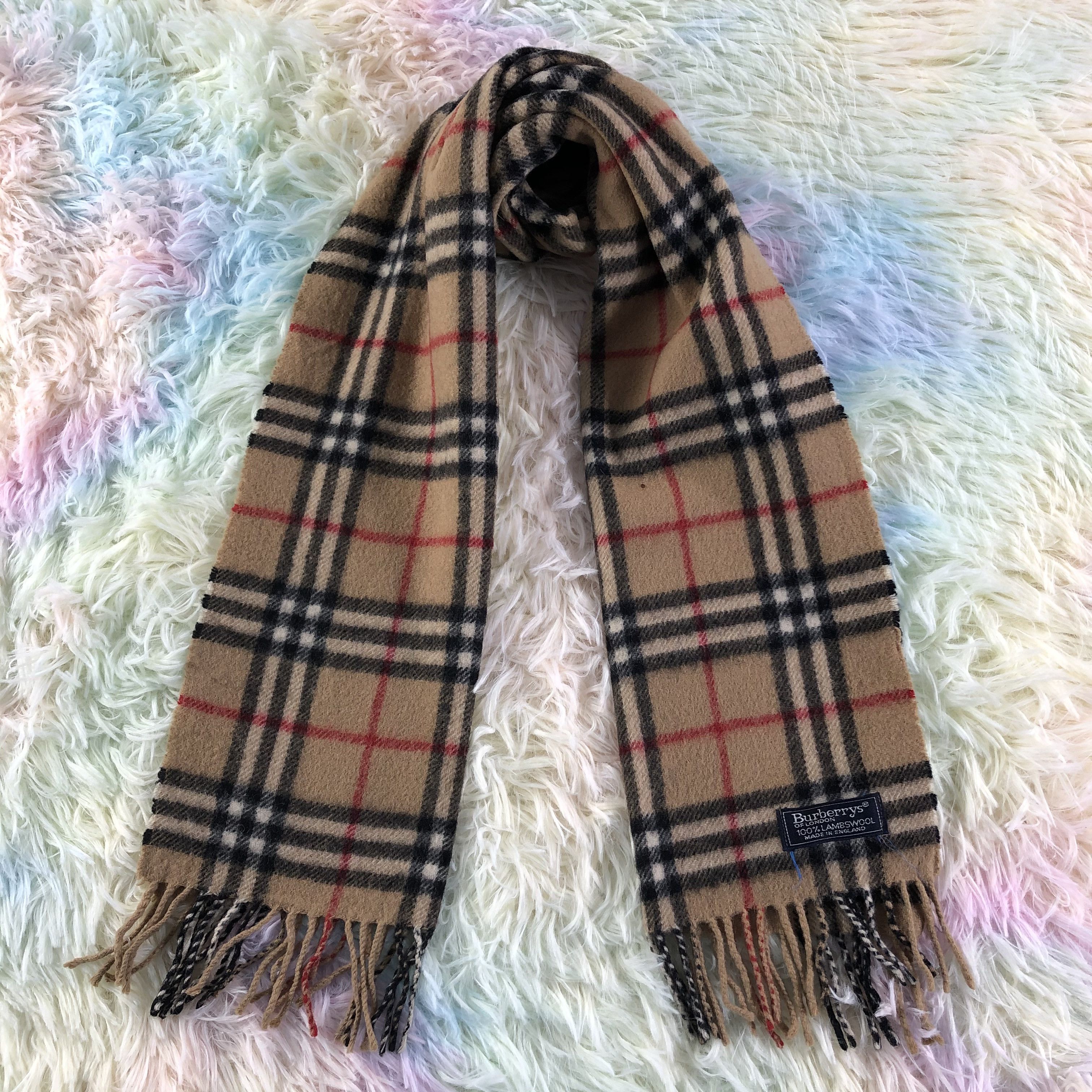 Burberry × Vintage Burberry Scarf / Muffler / Neckwear - KM525 Size ONE SIZE - 1 Thumbnail