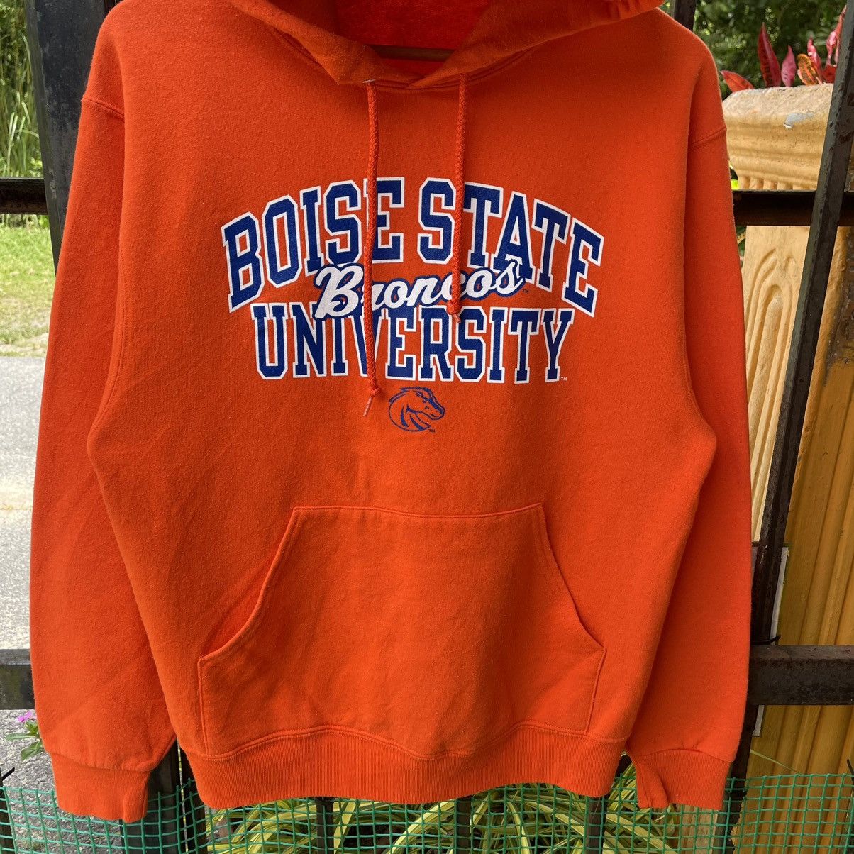 Vintage 🔥Vintage Broncos State University Big Logo Pullover Hoodie Size US M / EU 48-50 / 2 - 4 Thumbnail