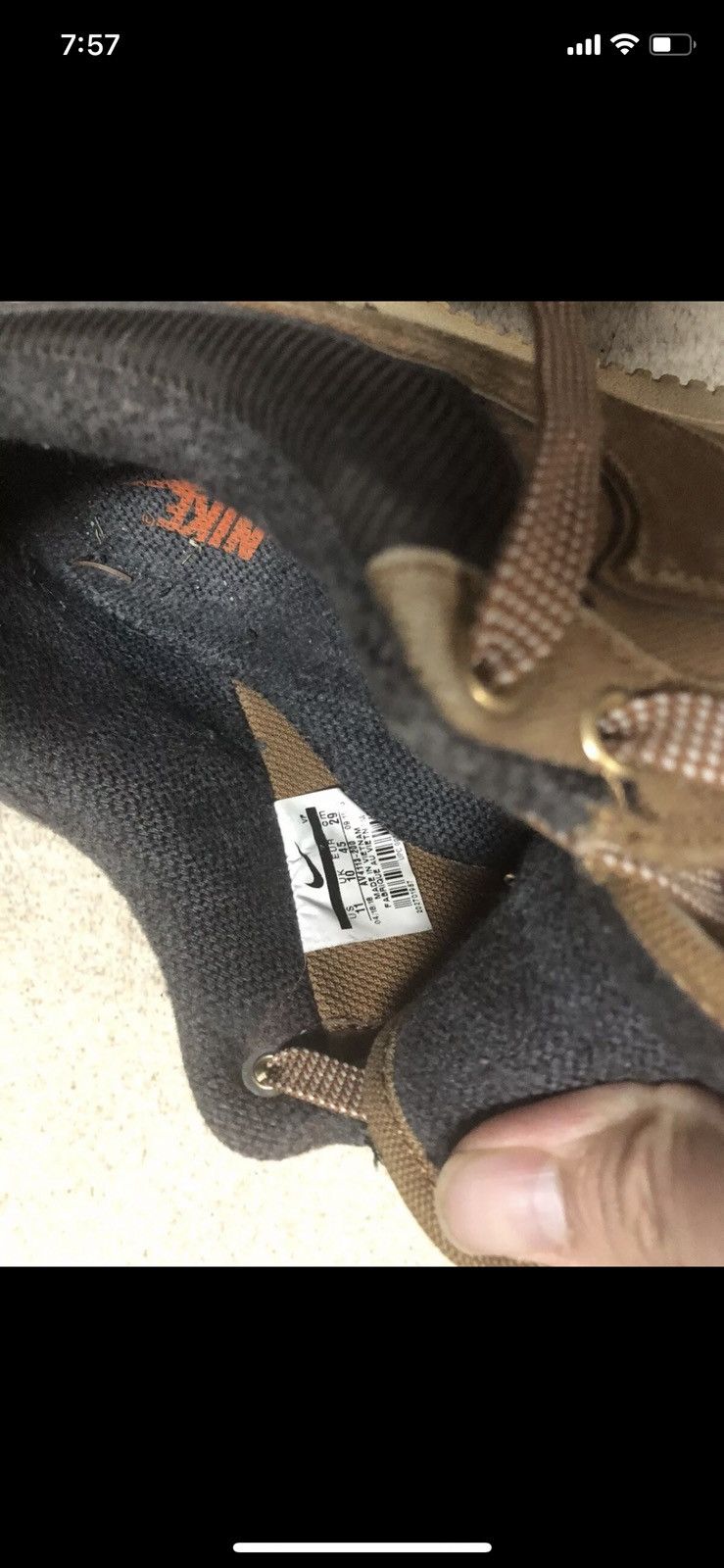 Carhartt × Nike × Vintage Vintage Nike AF1 x Carhartt air force 1 Size US 11 / EU 44 - 7 Thumbnail