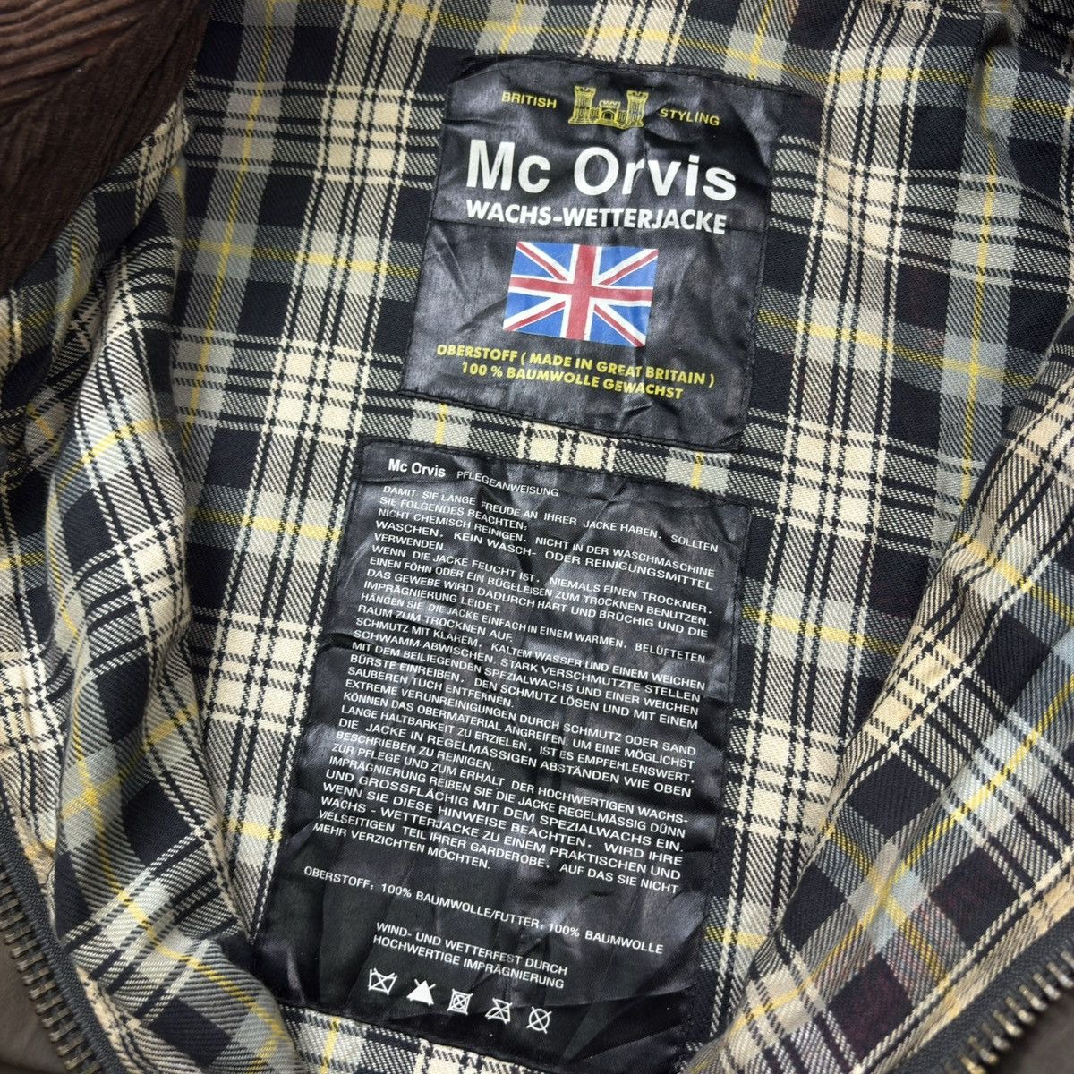 Barbour VTG MC Orvis Wax Jacket Green Lined Outdoor Country Wear Size US L / EU 52-54 / 3 - 3 Thumbnail