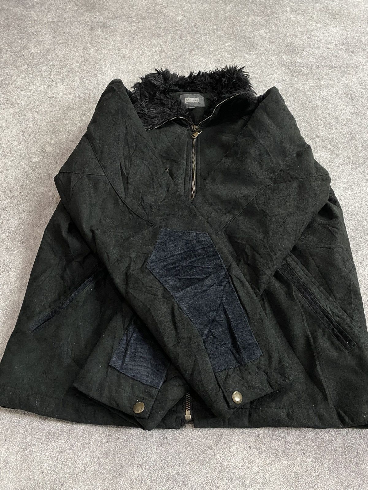 If Six Was Nine × Japanese Brand × Le Grande Bleu (L.G.B.) 2000s Morris Faux Fur Quilted Jacket Size US M / EU 48-50 / 2 - 5 Thumbnail