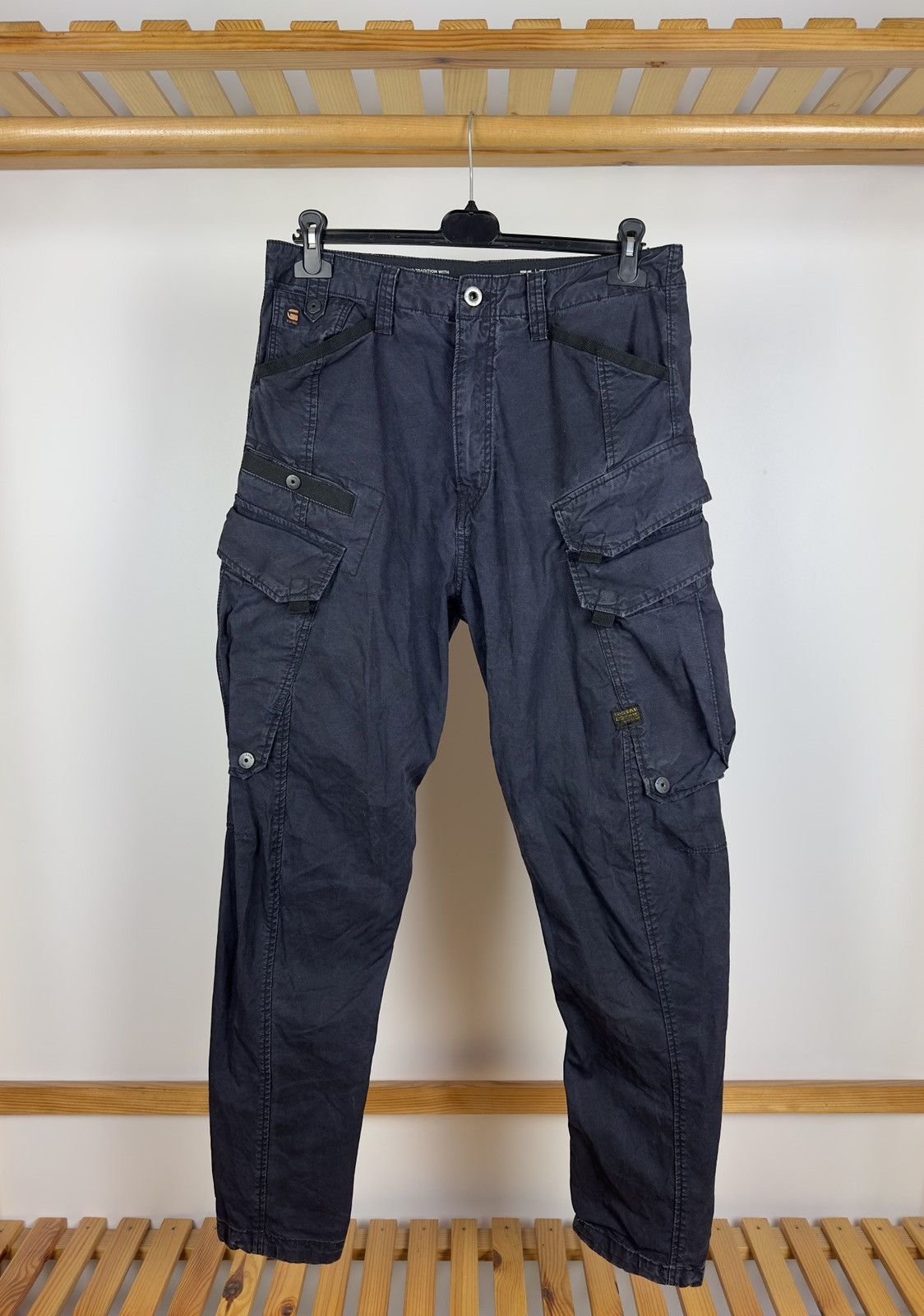 G-Star G-Star Raw Rovic Zip 3D Regular Tapered Cargo Pants Size US 31 - 1 Thumbnail