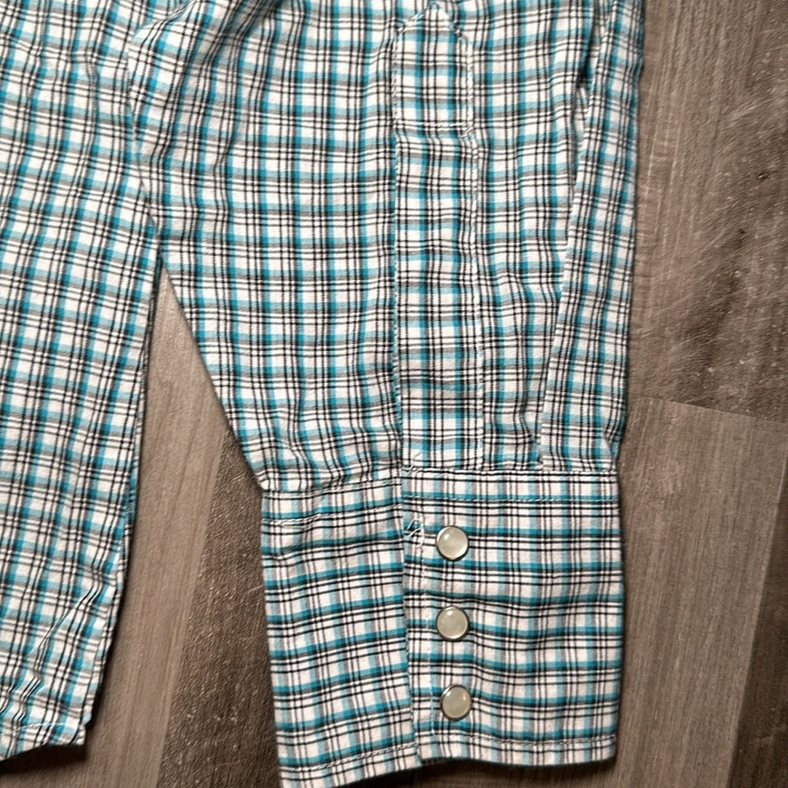 Other ELY Cattleman Western Long Sleeve Pearl Snap Button - Large Size US L / EU 52-54 / 3 - 4 Thumbnail