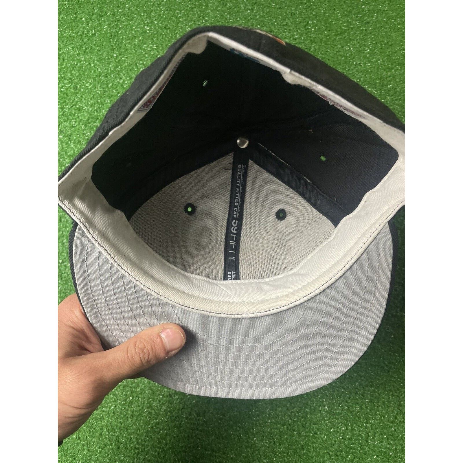 New Era Vintage New Era Diamond Baltimore Orioles 6 7/8 Fitted Hat Size 28 - 3 Thumbnail