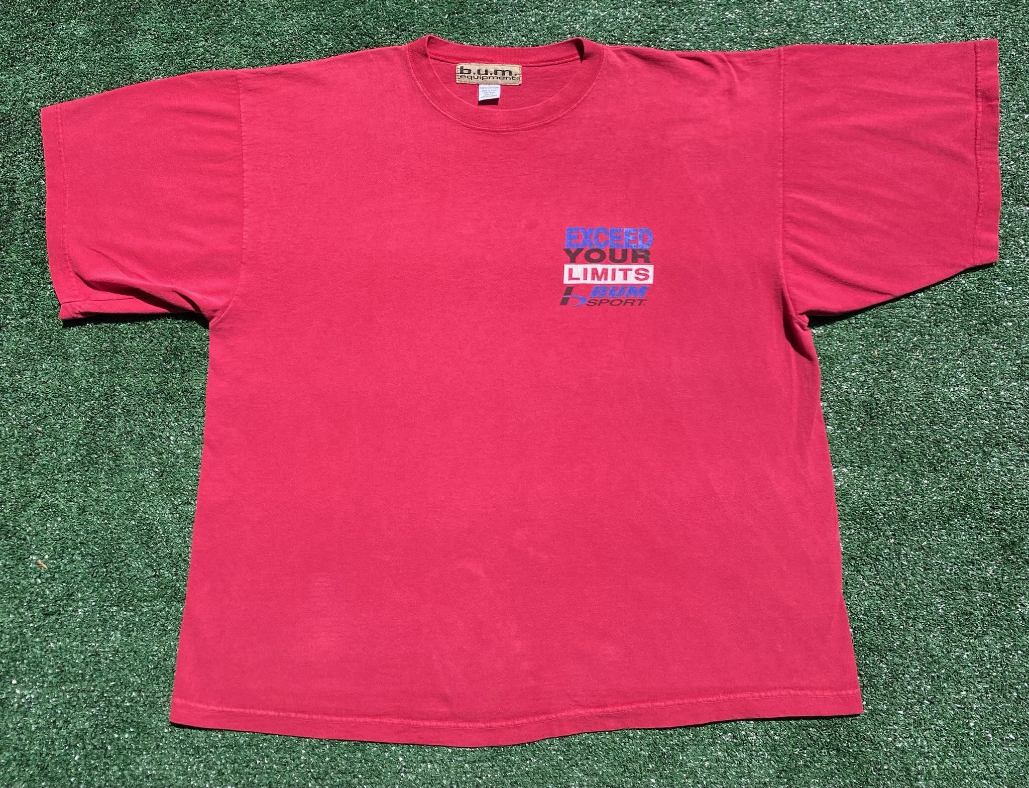 B.U.M Equipment 90’s BUM Equipment Exceed Your Limits T-Shirt 2XL Size US XXL / EU 58 / 5 - 2 Thumbnail