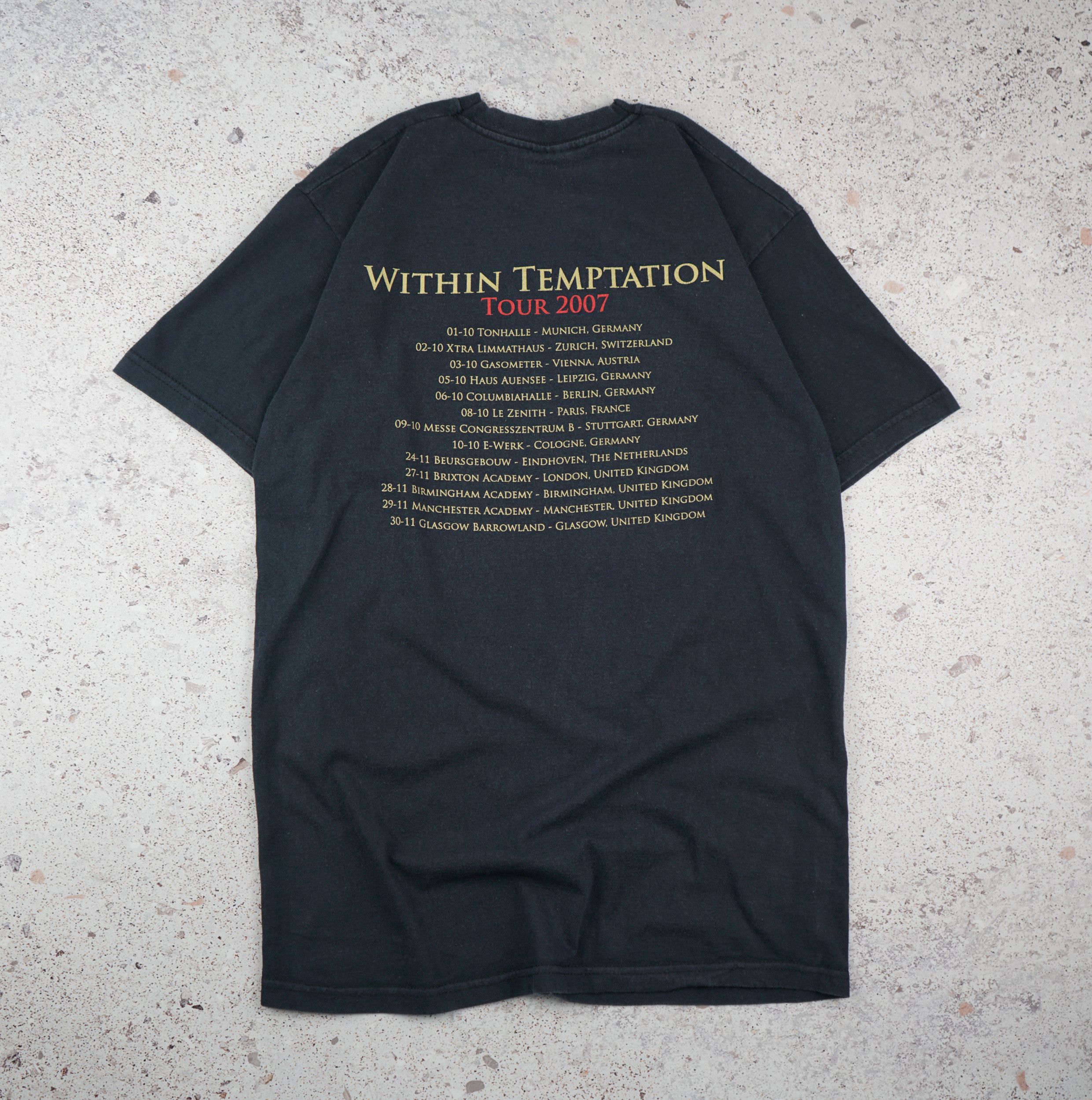Band Tees × Vintage Vintage 2007 Within Temptation Tour T-Shirt Size US S / EU 44-46 / 1 - 4 Thumbnail