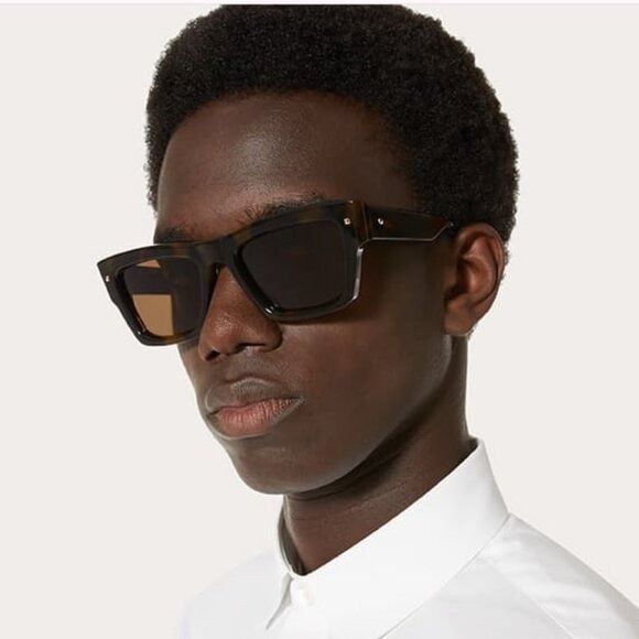 Valentino NEW VALENTINO XXII VLS-106B-53 HAVANA UNISEX SUNGLASSES Size ONE SIZE - 6 Thumbnail