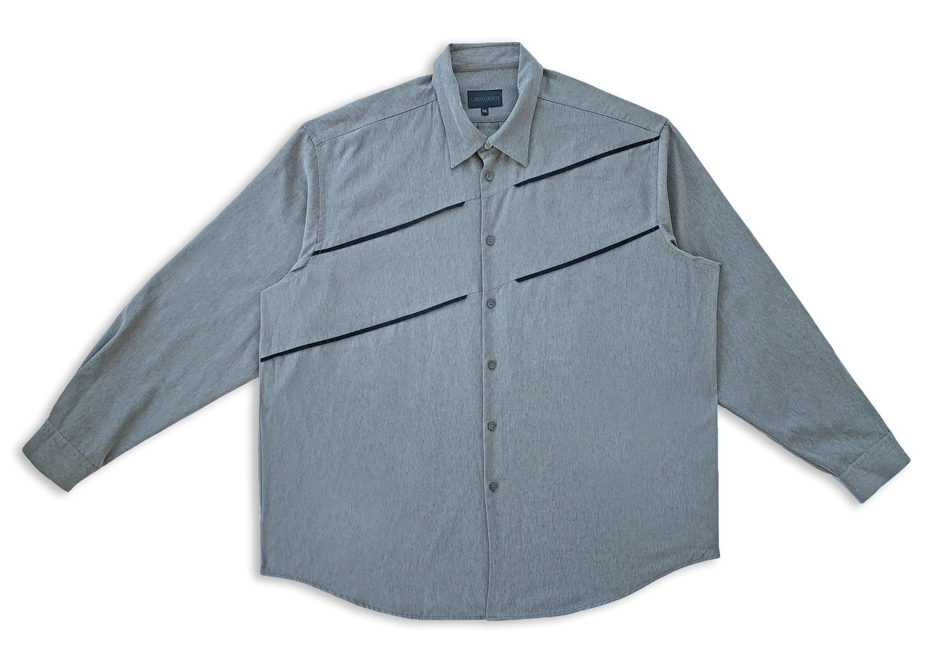 Carlo Colucci Vintage 90s CARLO COLUCCI Button Up Shirt Long Sleeve Baggy Size US XXL / EU 58 / 5 - 4 Thumbnail
