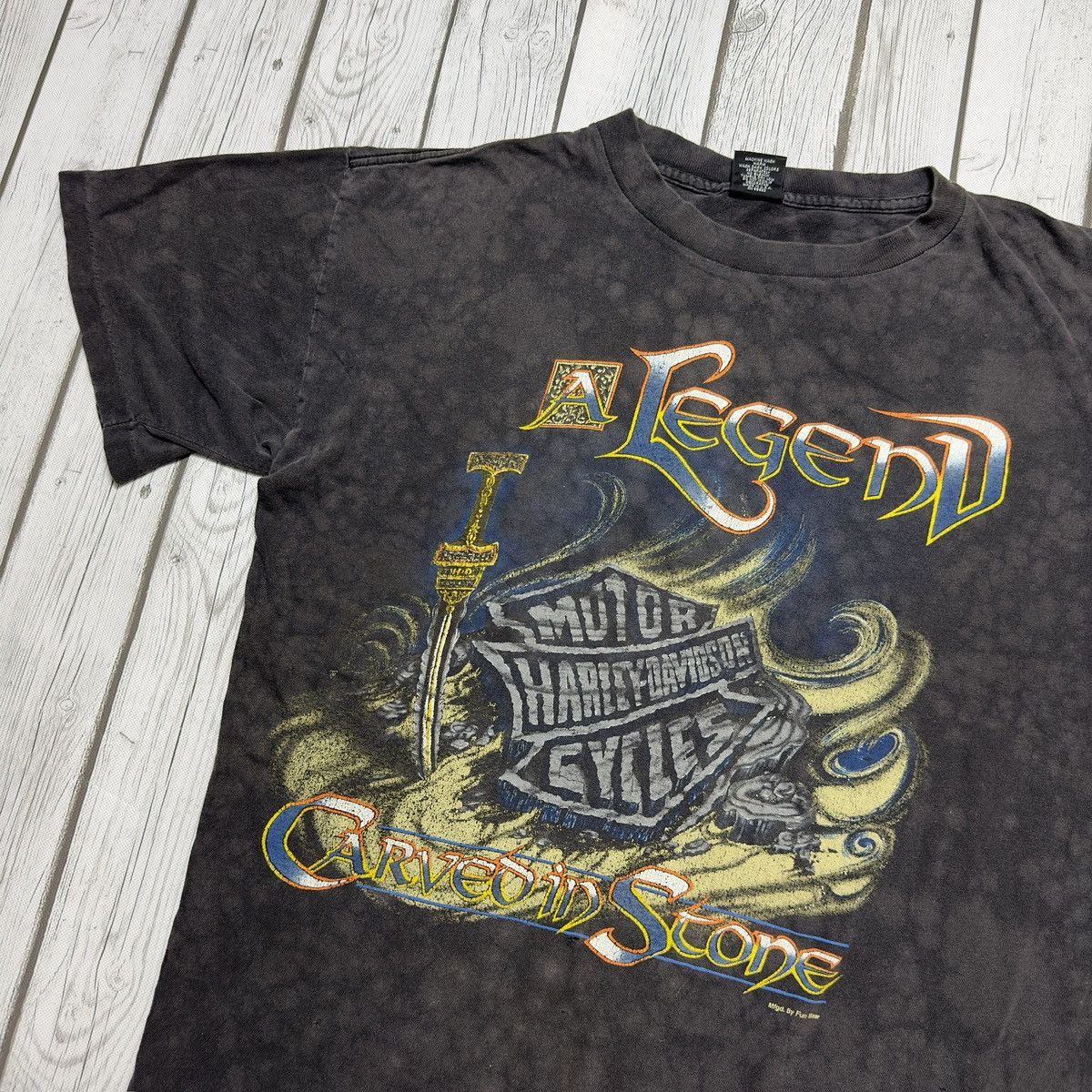 Harley Davidson × Vintage Vintage Harley Davidson tee Size US L / EU 52-54 / 3 - 3 Thumbnail