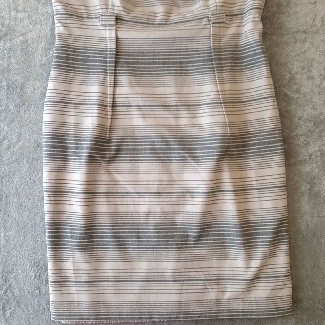 Calvin Klein Calvin Klein Sheath Dress Size 14 Gray Striped Sleeveless Knee Length Lined Slit Dress Women's Regular Vintage No Size XL / US 12-14 / IT 48-50 - 4 Thumbnail