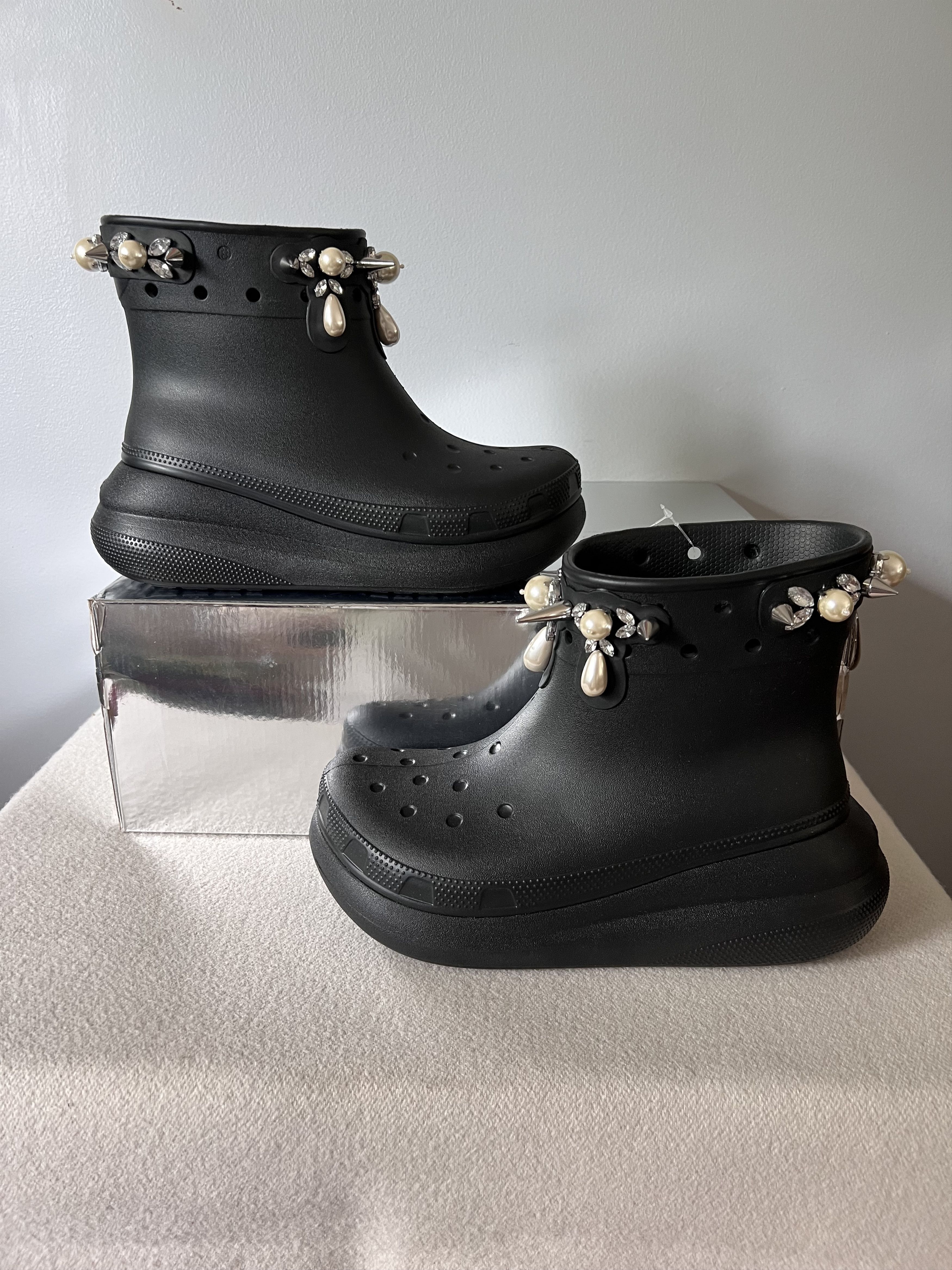 Crocs × Simone Rocha Simone Rocha Crocs Crush Boots in Black Size US 9 / IT 39 - 2 Thumbnail