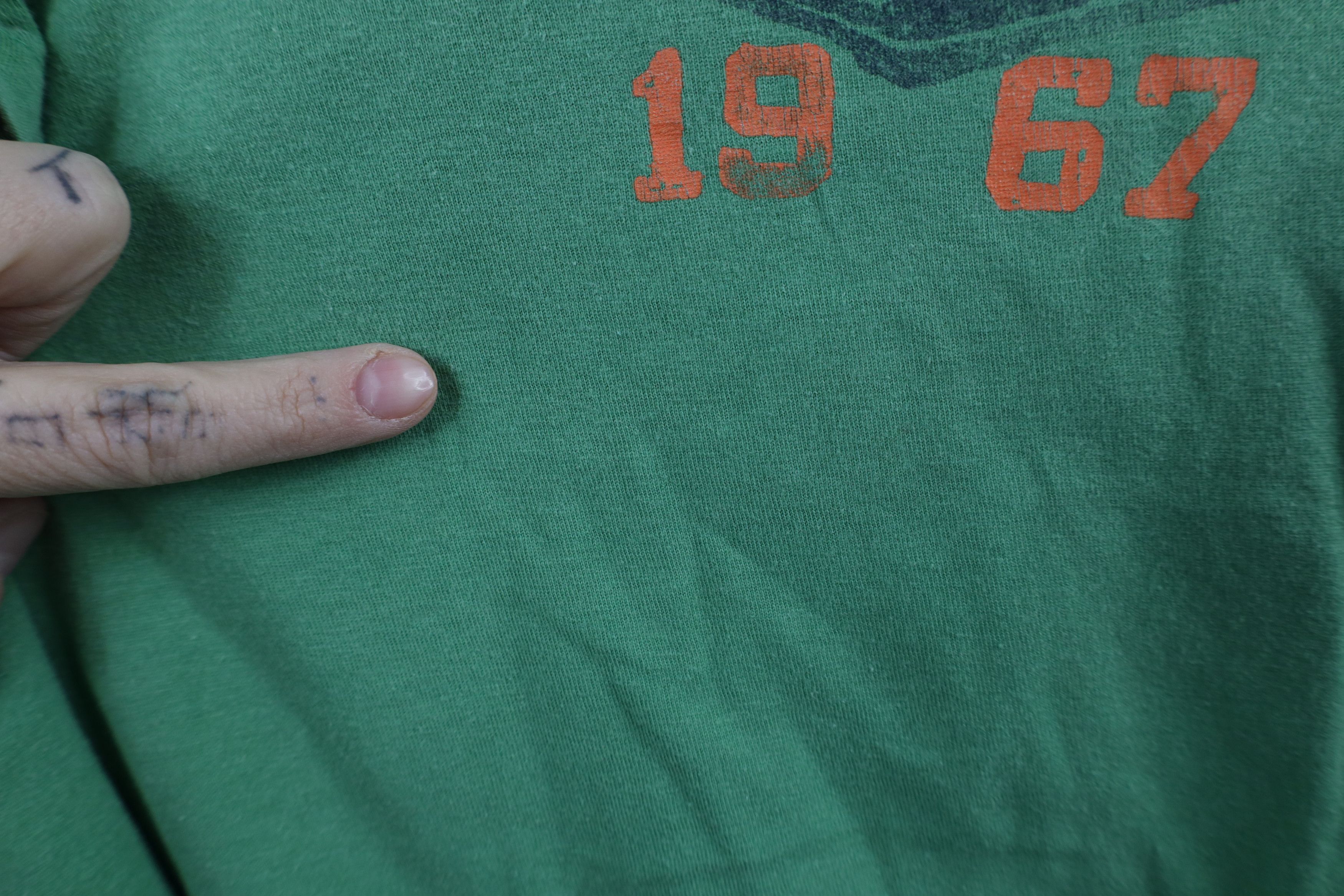 Ralph Lauren × Vintage Vintage 90s Y2K Ralph Lauren Surfing T-Shirt Green Cotton Size US XL / EU 56 / 4 - 5 Thumbnail