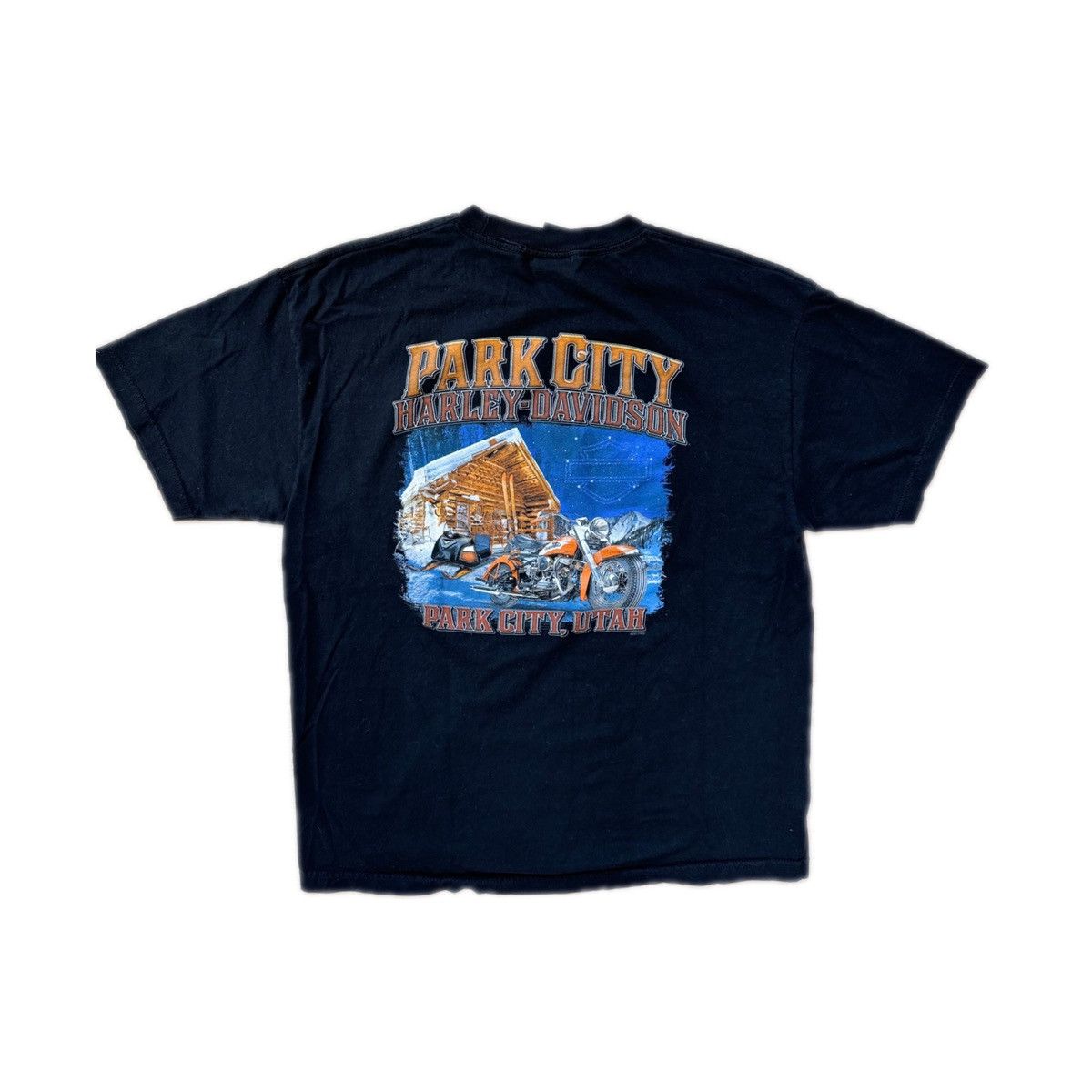 Harley Davidson Harley-Davidson Girl Silhouette Lettering/Snow Cabin Tee Size US XL / EU 56 / 4 - 2 Thumbnail