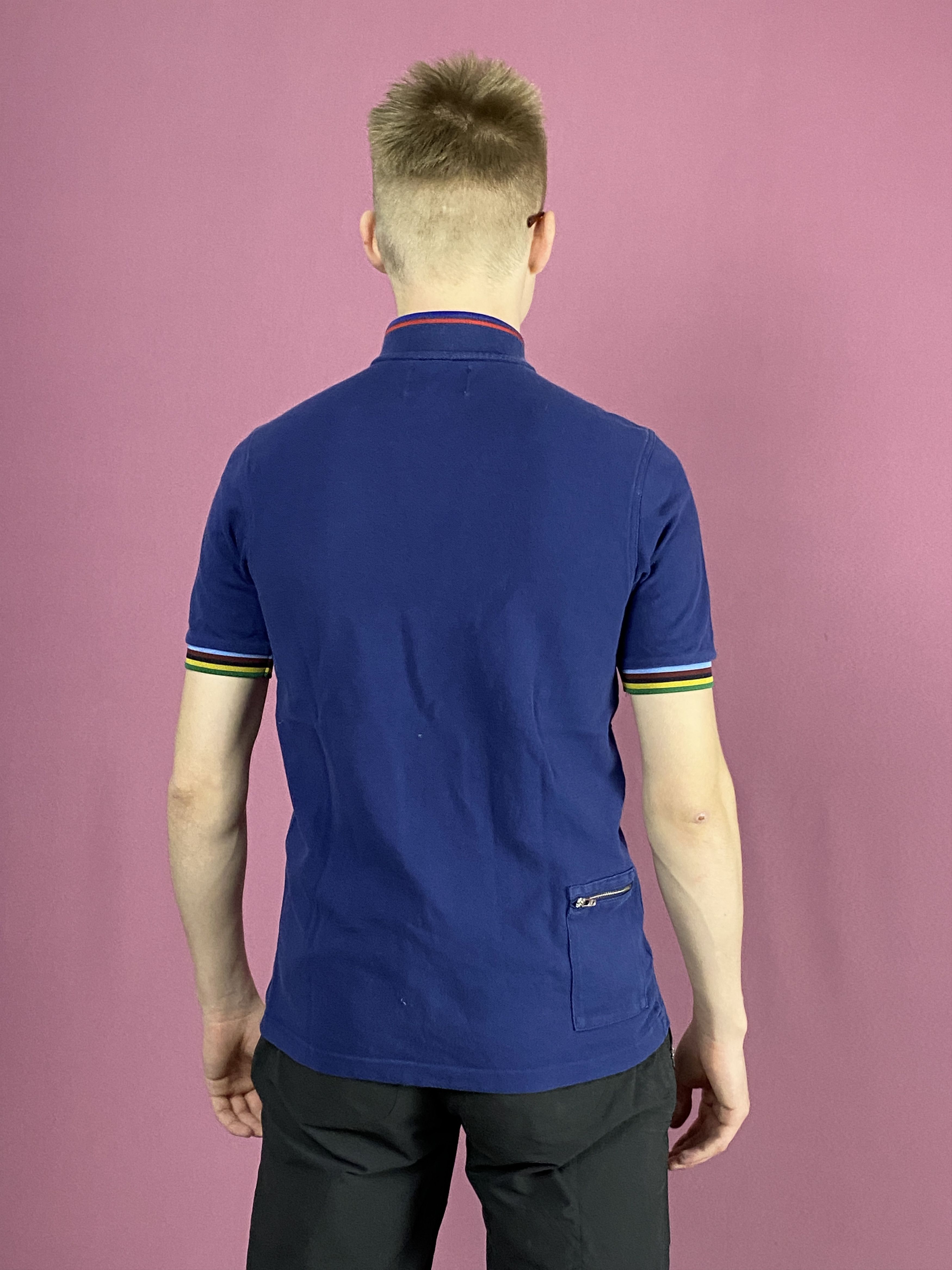 Designer × Fred Perry Fred Perry Bradley Wiggins Men's Cycling Zip Polo Shirt - S Size US S / EU 44-46 / 1 - 3 Thumbnail
