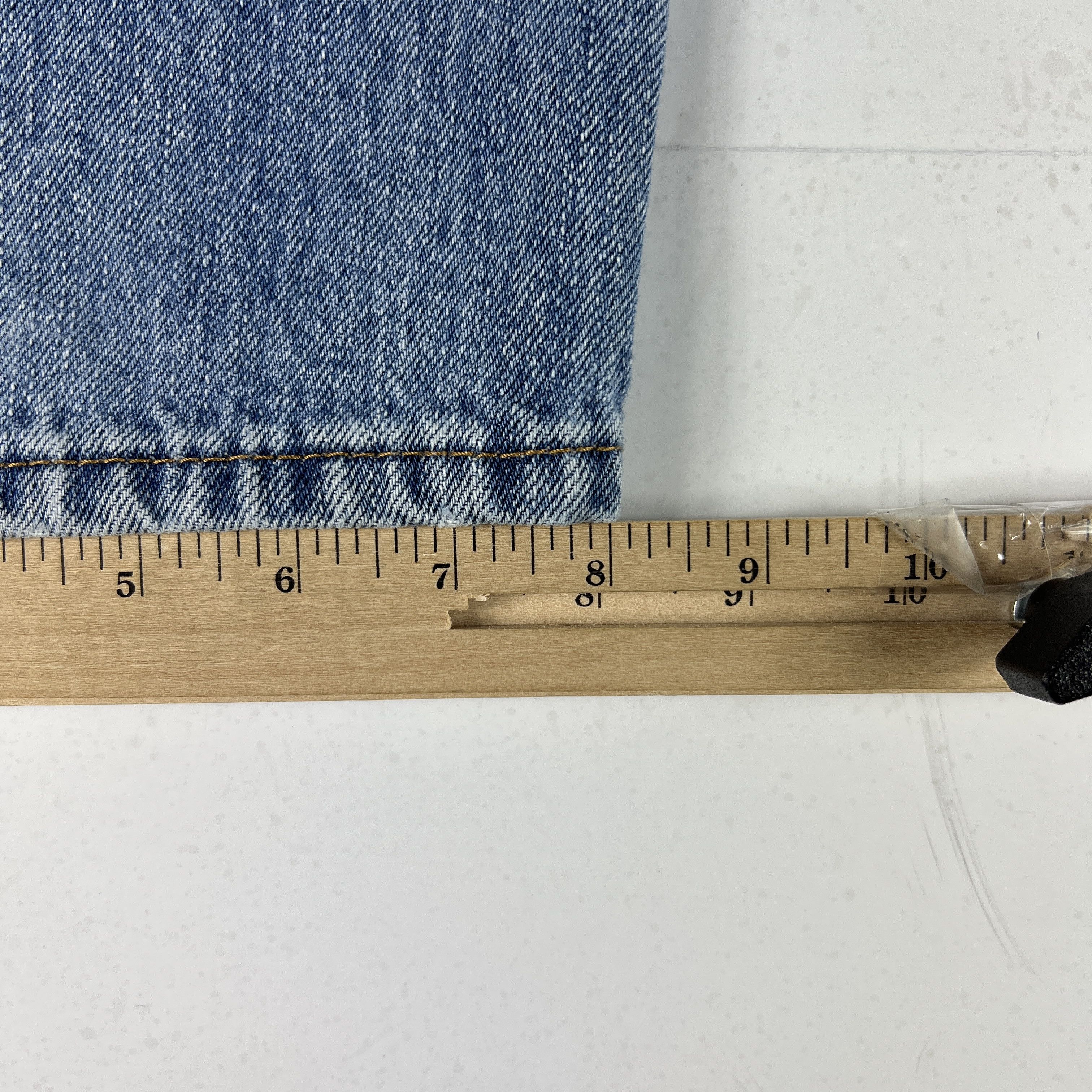 Levi's Levi's Jeans 505 Straight Blue Faded Whiskers Cotton Denim Size US 34 / EU 50 - 16 Thumbnail