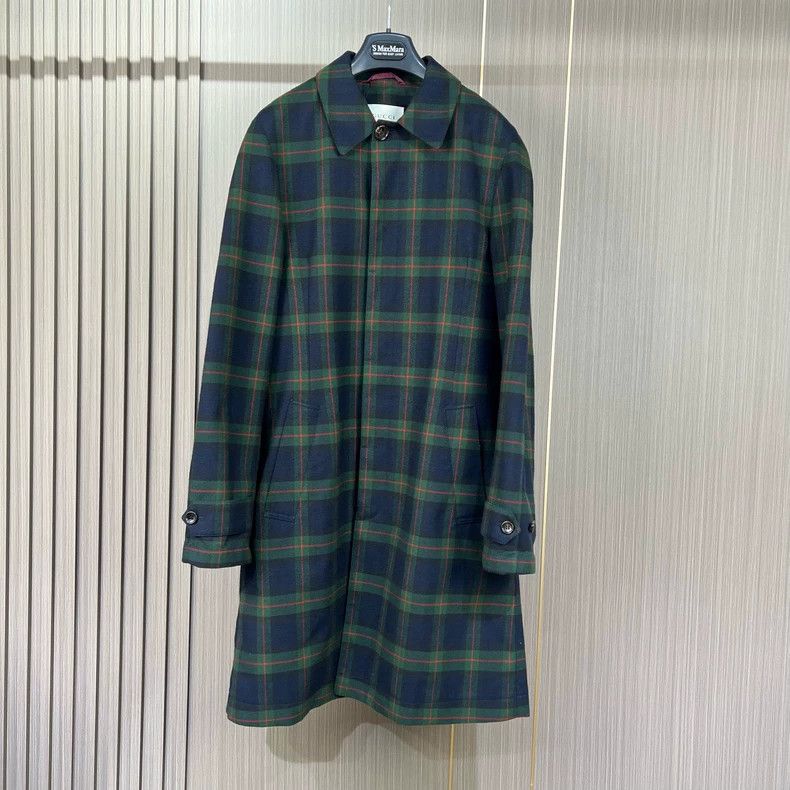 Gucci Gucci Embroidered rabbit plaid cashmere coat 2504-Nextarrow Size XL / US 12-14 / IT 48-50 - 1 Thumbnail