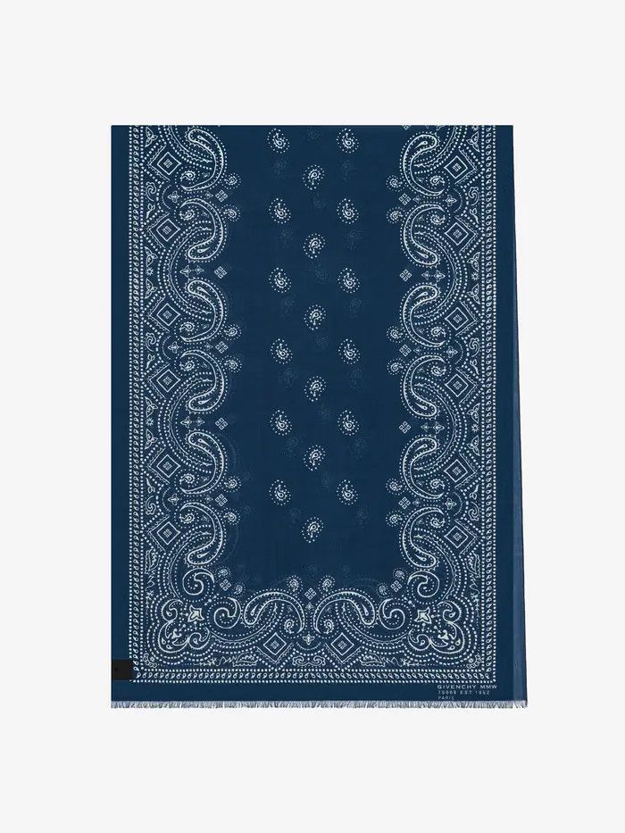 Givenchy o1srvl11e1124 Size:OS / Bandana Stole in Navy/White Size ONE SIZE - 1 Thumbnail