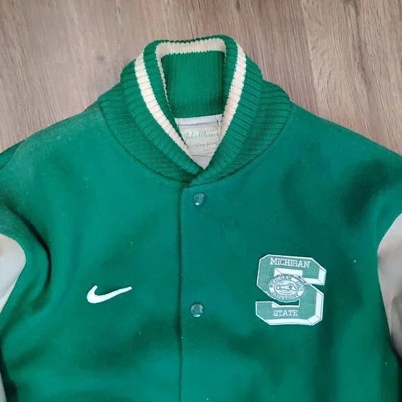 Vintage Vintage Michigan State Spartans Custom Varsity Bomber Jacket Size US L / EU 52-54 / 3 - 1 Thumbnail